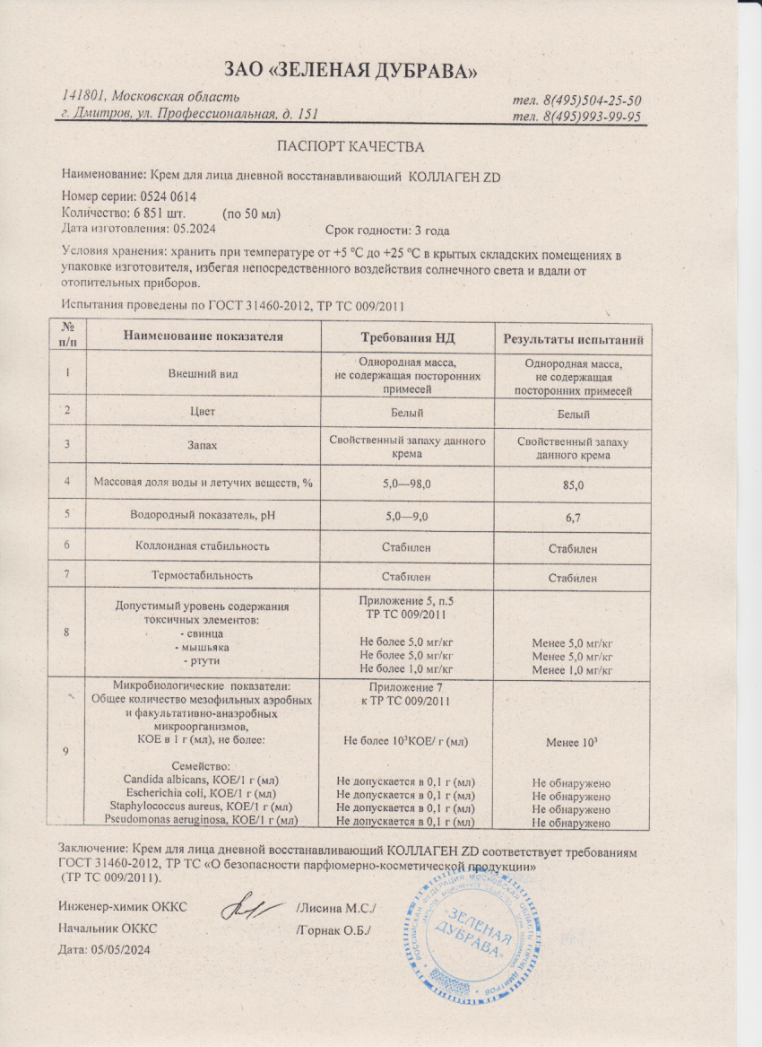 Паспорт №052024